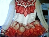 Irish Dancing Dress - Red White Dress - Front