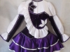 Irish Dancing Dress - Purple Black White Dress - Back