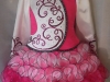 Irish Dancing Dress - Pink White Dress - Front