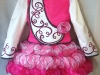 Irish Dancing Dress - Pink White Dress - Back