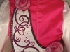 Irish Dancing Dress - Pink White Dress - Front Closeup