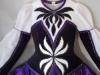 Irish Dancing Dress - Purple Black White Dress - Front Closeup