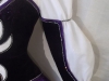 Irish Dancing Dress - Purple Black White Dress - Sleeve