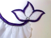 Irish Dancing Dress - Purple Black White Dress - Detailing