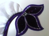 Irish Dancing Dress - Purple Black White Dress - Detailing